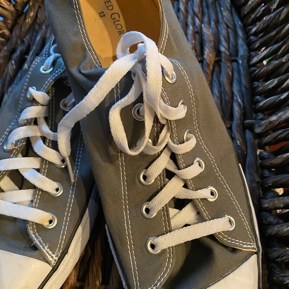 Faded Glory Shoes | Faded Glory Mens Canvas Lace Up Sneakers Gray Size 13 | Color: Gray | Size: 13 | Sle267's Closet